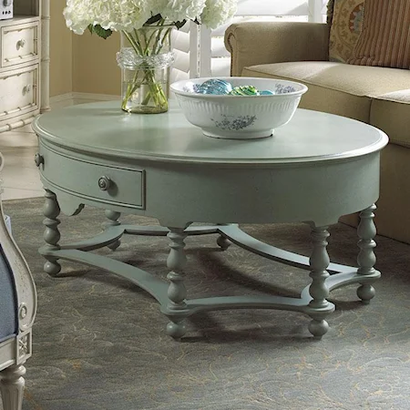 Elegant Oval Cocktail Table